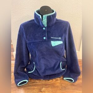 Free Country Blue and Teal Fleece Jacket